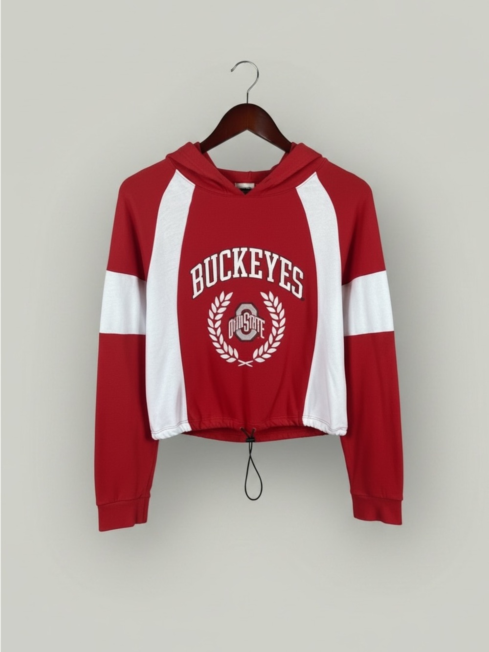 OSU PINK Victoria's Secret Red Cropped Hoodie